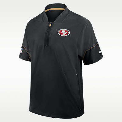 San Francisco 49ers Sideline Coach Men's Nike NFL 1/2-Zip Short